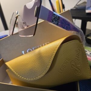 Loewe Lavender Sunglasses with Mustard Case